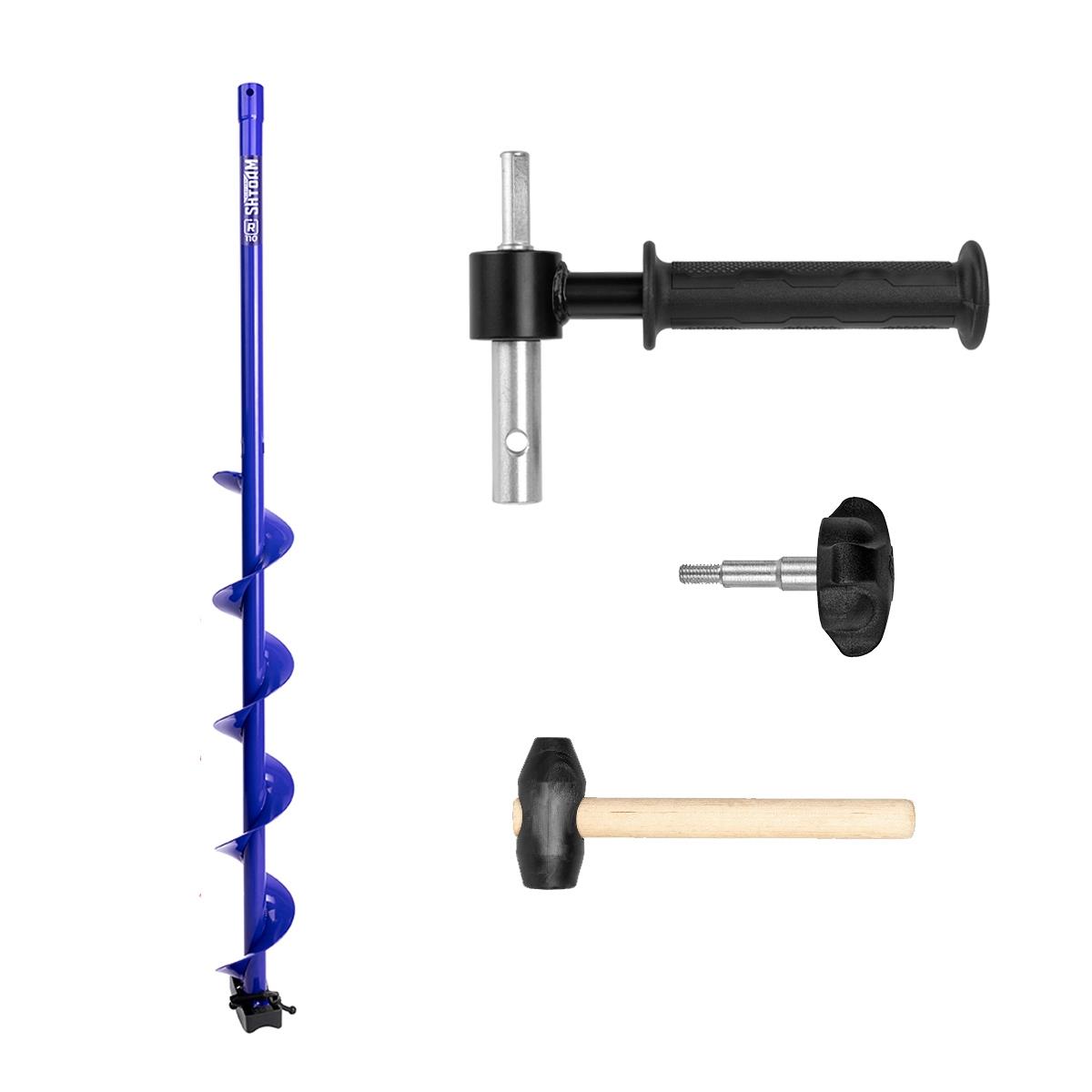 Комплект Шнек 110R для шуруповерта ELECTROSHTORM адаптер АШ20ПС молоточек Helios 5755₽