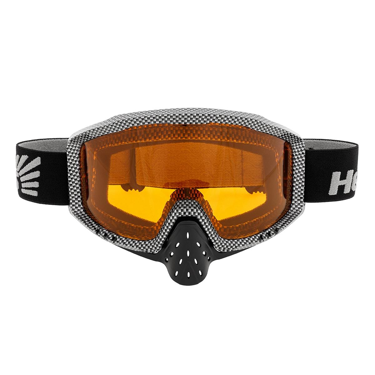 Маска снегоходная HS-MT-018-O Helios очки маска для езды на мототехнике разборные визор оранжевый