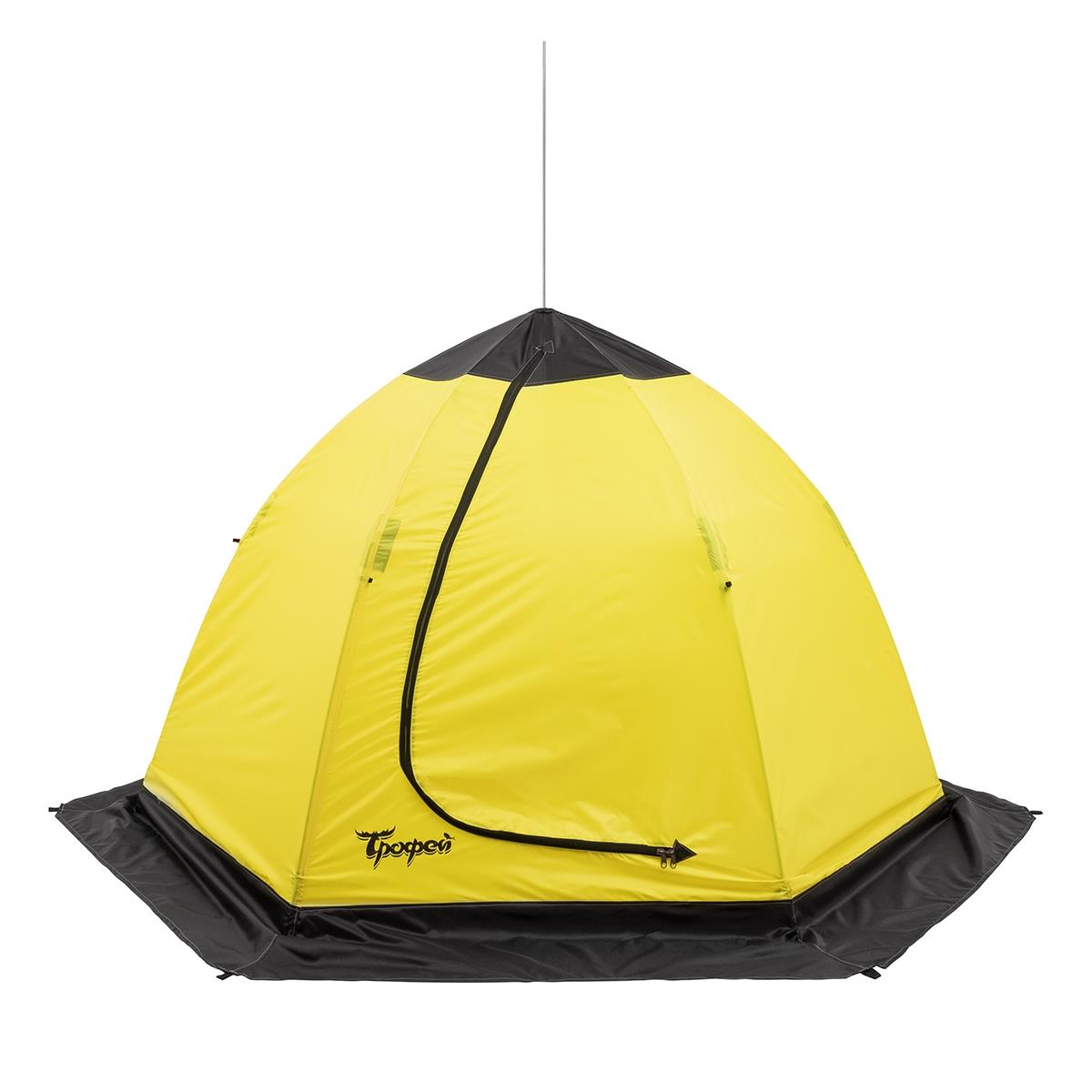 Палатка-зонт 2-местная зимняя ТРОФЕЙ палатка зимняя утепл юрта premium желтый серый hs wsci p yg helios