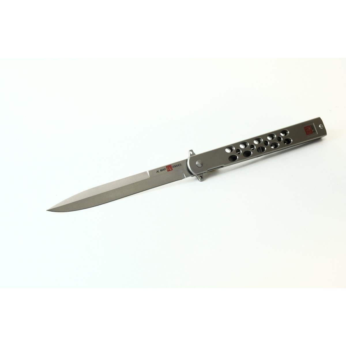 

Нож складной Quicksilver Slimlite Ultralight 5", Titanium (AMK4046) AL MAR, AMK4046