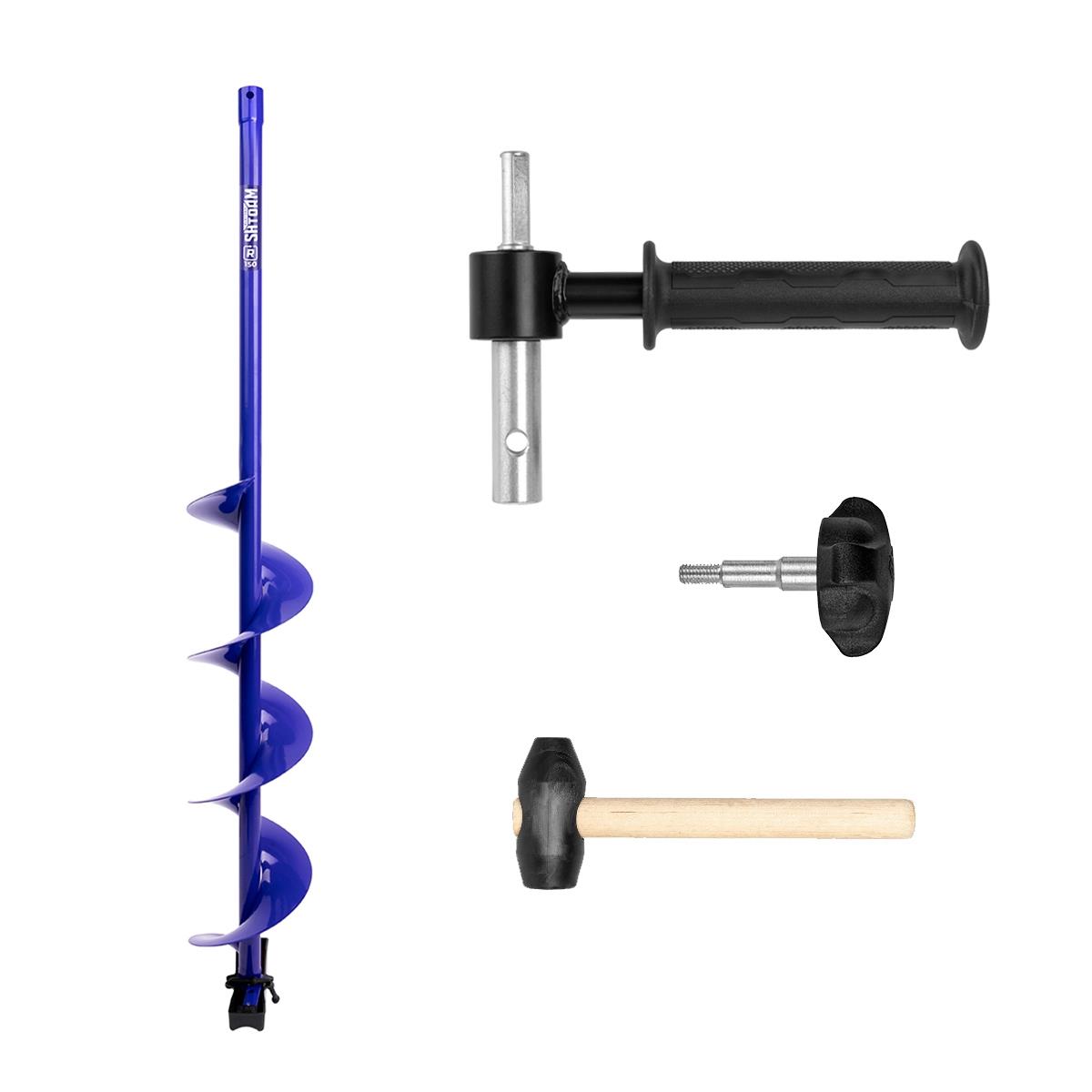 Комплект Шнек 150R для шуруповерта ELECTROSHTORM адаптер АШ20ПС молоточек Helios 6325₽