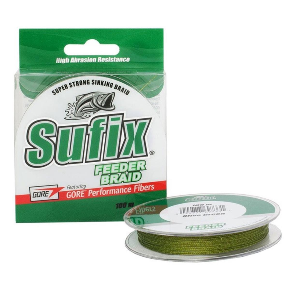 

Леска плетеная Feeder braid зеленая 100 м Sufix
