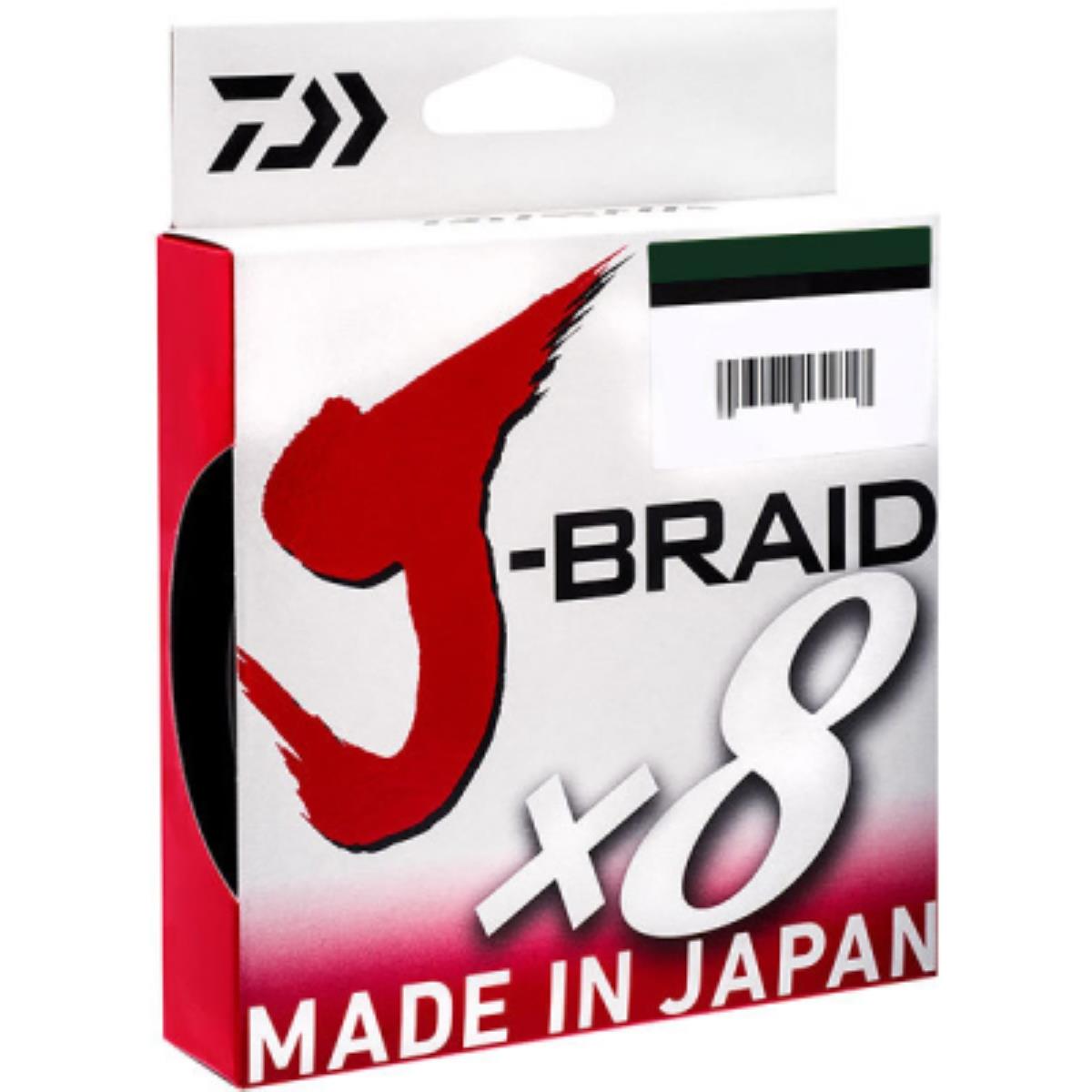 Шнур плетеный J-BRAID X8 0.13MM-150M D. GREEN (12751-013) DAIWA