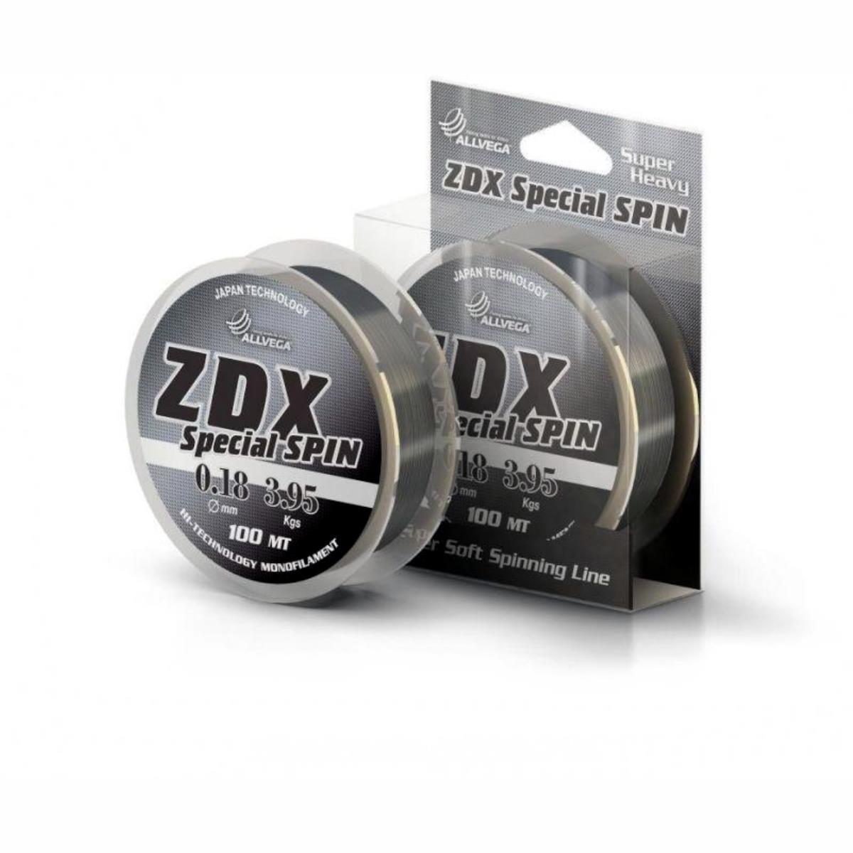 Леска монофильная ZDX Special Spin 100 м светло-серая 