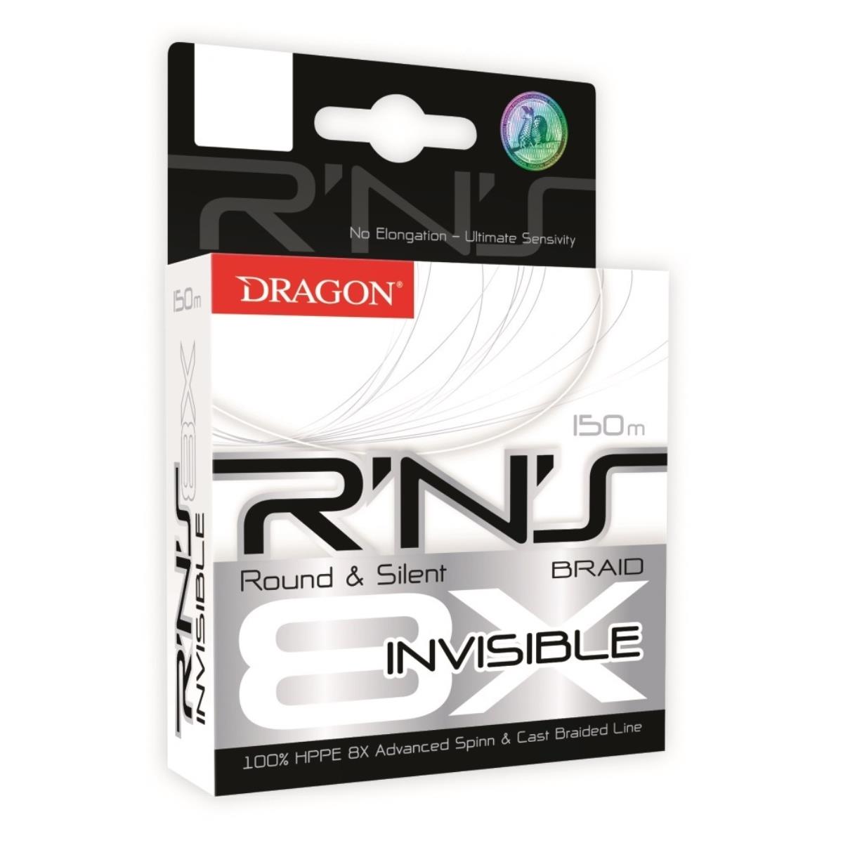 Шнур R'N'S 8X Invisible 150 м Dragon шнур с выключателем oxion 1 8 м прозрачный