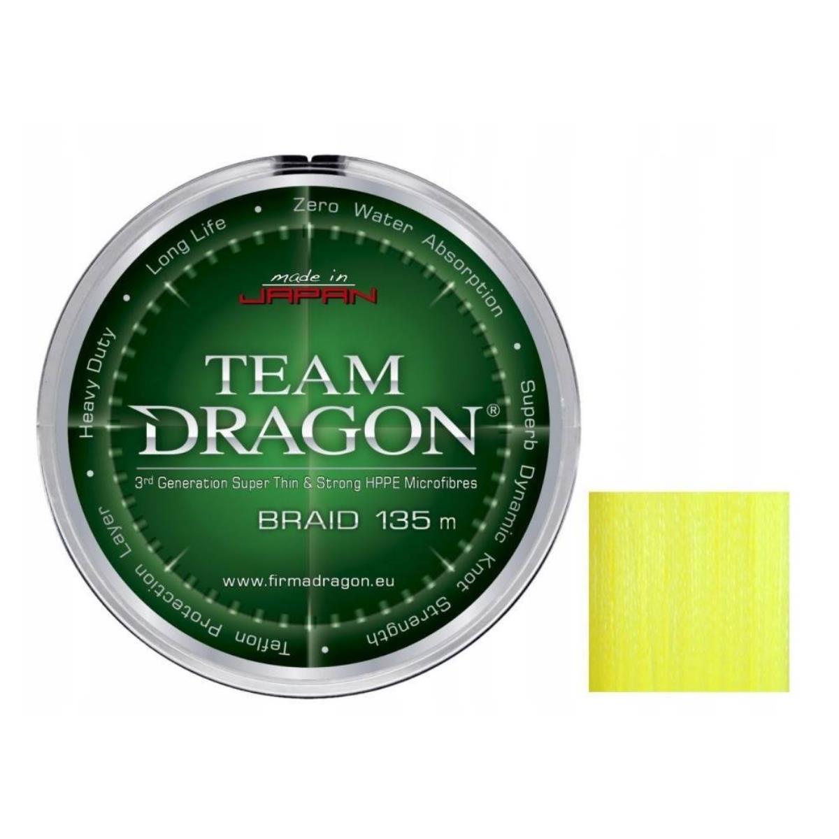 Шнур Team Dragon v.2 135 м Lemon шнур magnum 4x 150 м lemon dragon