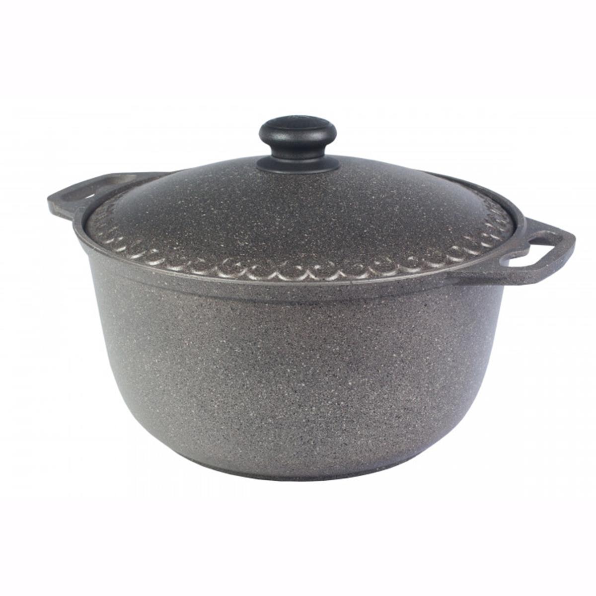 Кастрюля с крышкой Азиатка 6 л (ГКА06) Силумин сковорода литая wok lex samaria с а пр покрытием диаметр 28 см