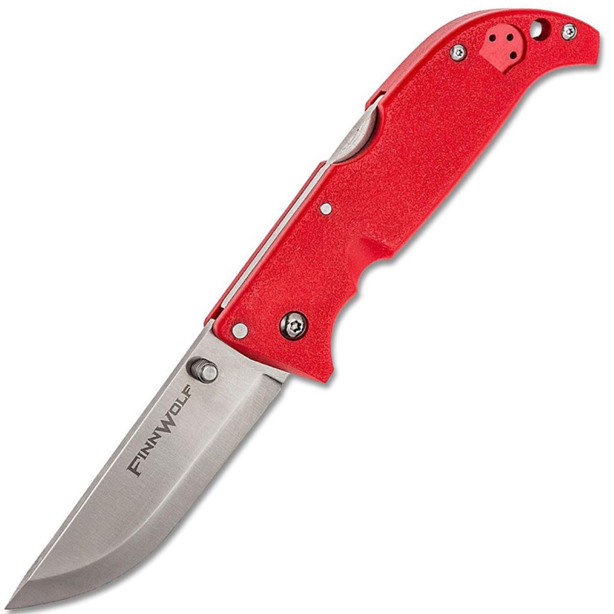 Нож склад., рук-ть красный пластик, клинок AUS 8A CS_20NPH Finn Wolf Red Cold Steel темляк для складного ножа с бусиной heart rn b r