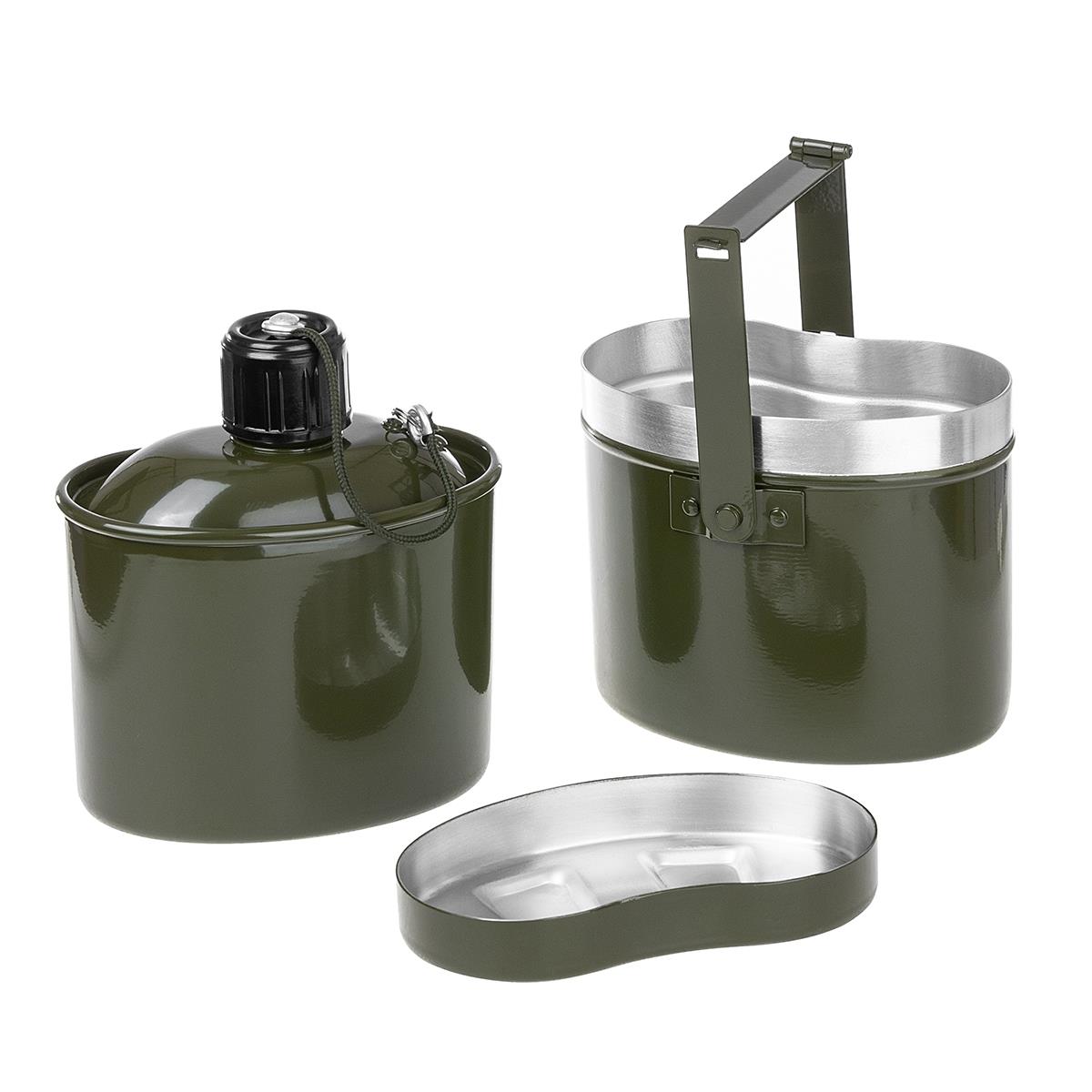Набор посуды армейский котелок+фляжка (1000мл/900мл) HS-NP 020031-00 Helios набор для рисования на воде в технике эбру