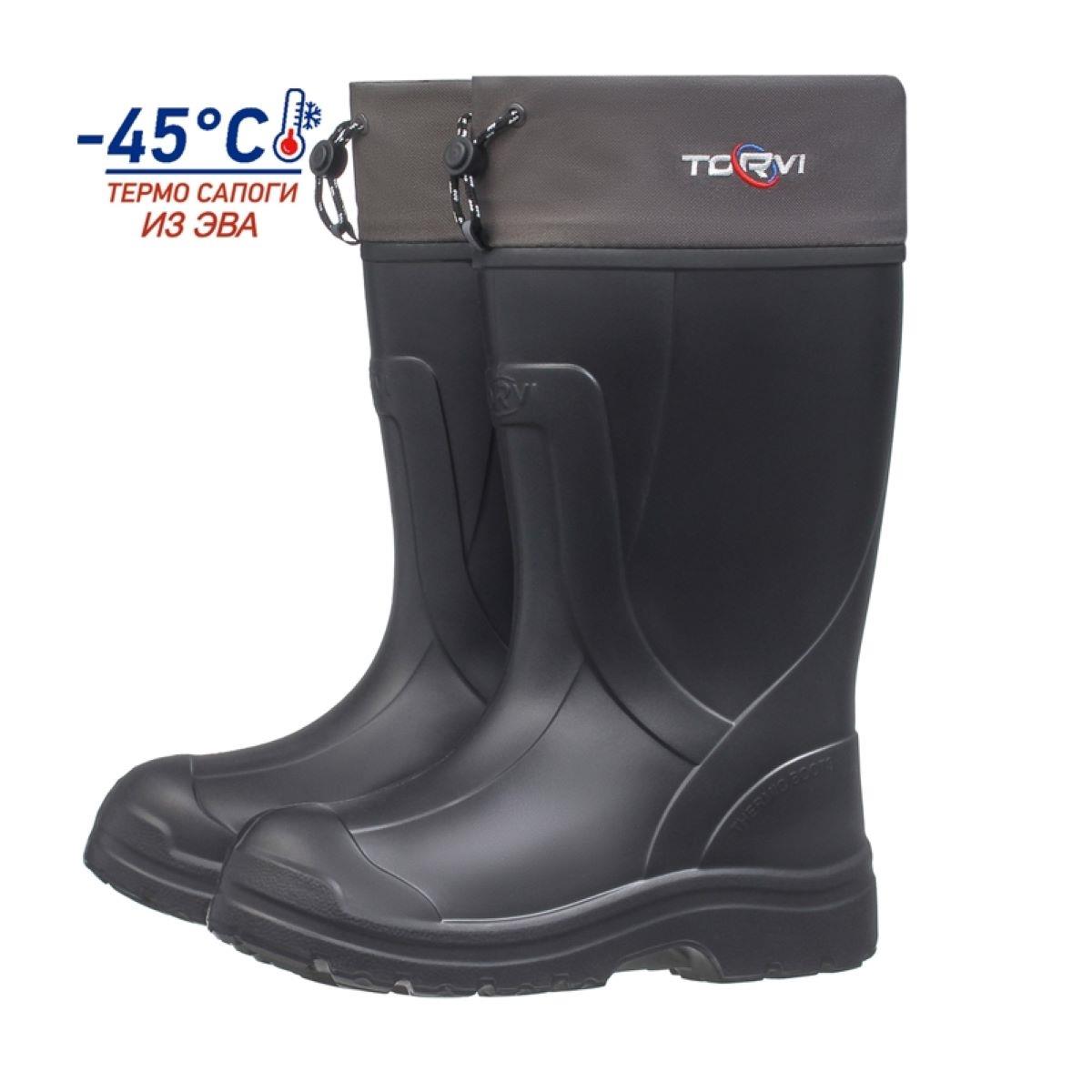 

Сапоги мужские из ЭВА (-45°С) с вкладышем (мех) TORVI, -40C black r. 44 meh