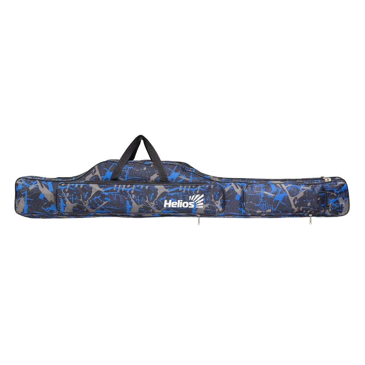 Чехол для спиннинга с катушкой 130см (HS-130-K) Helios сумка спортивная на молнии 2 наружных кармана