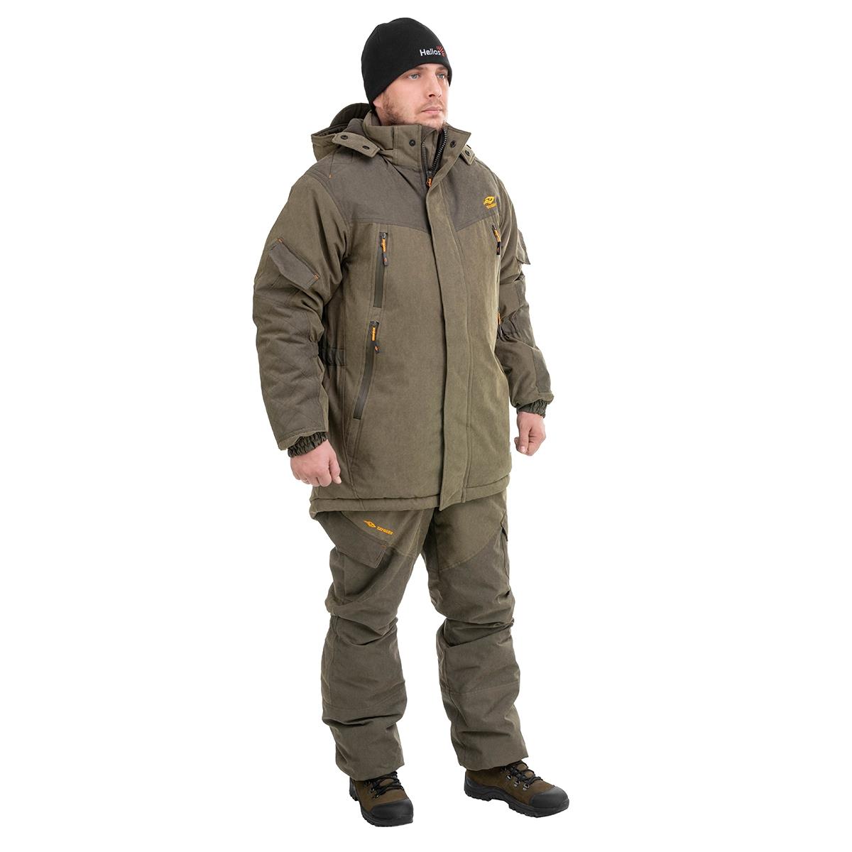 Костюм Бизон (Норвегия/Хаки)(Зима (-45) ТАЙГЕР одежда для пупса 38 42 см