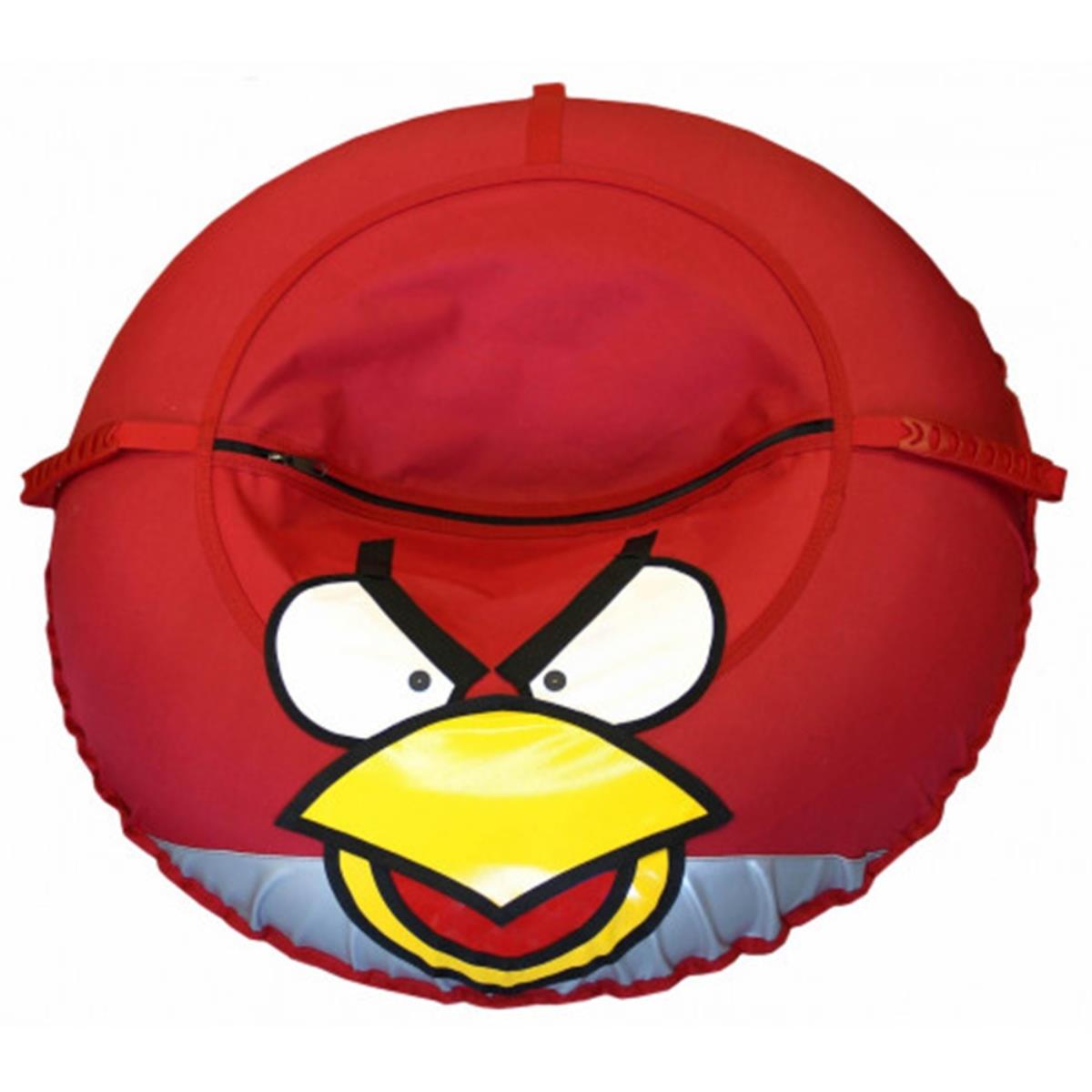 Санки-ватрушка Crazy Birds красный ИГЛУ обложка для автодокументов отдел для паспорта красный