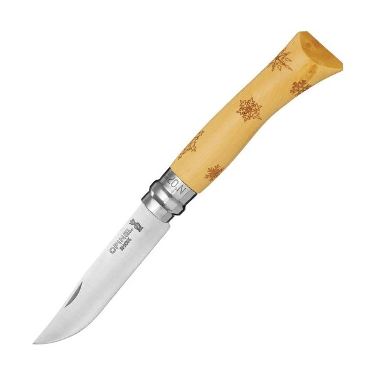 Нож №7 VRI Nature-Snow (снежинки) нержавеющая сталь, рукоять самшит, длина клинка 8см OPINEL brit premium by nature консервы для собак 850 гр