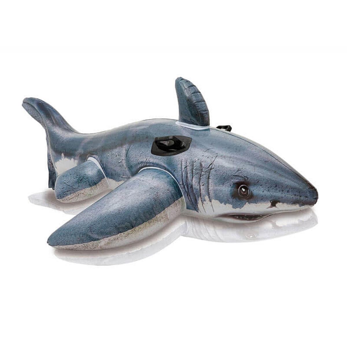 Игрушка надувная Акула (57525)  INTEX игрушка бархатная с пищалкой