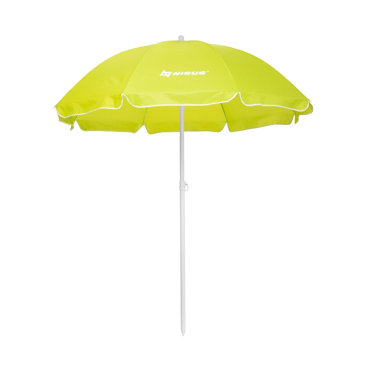 Зонт пляжный d 2,4м прямой (28/32/210D) NA-240-LG Nisus зонт пляжный d 2 00м с наклоном салатовый 28 32 210d na 200n lg nisus