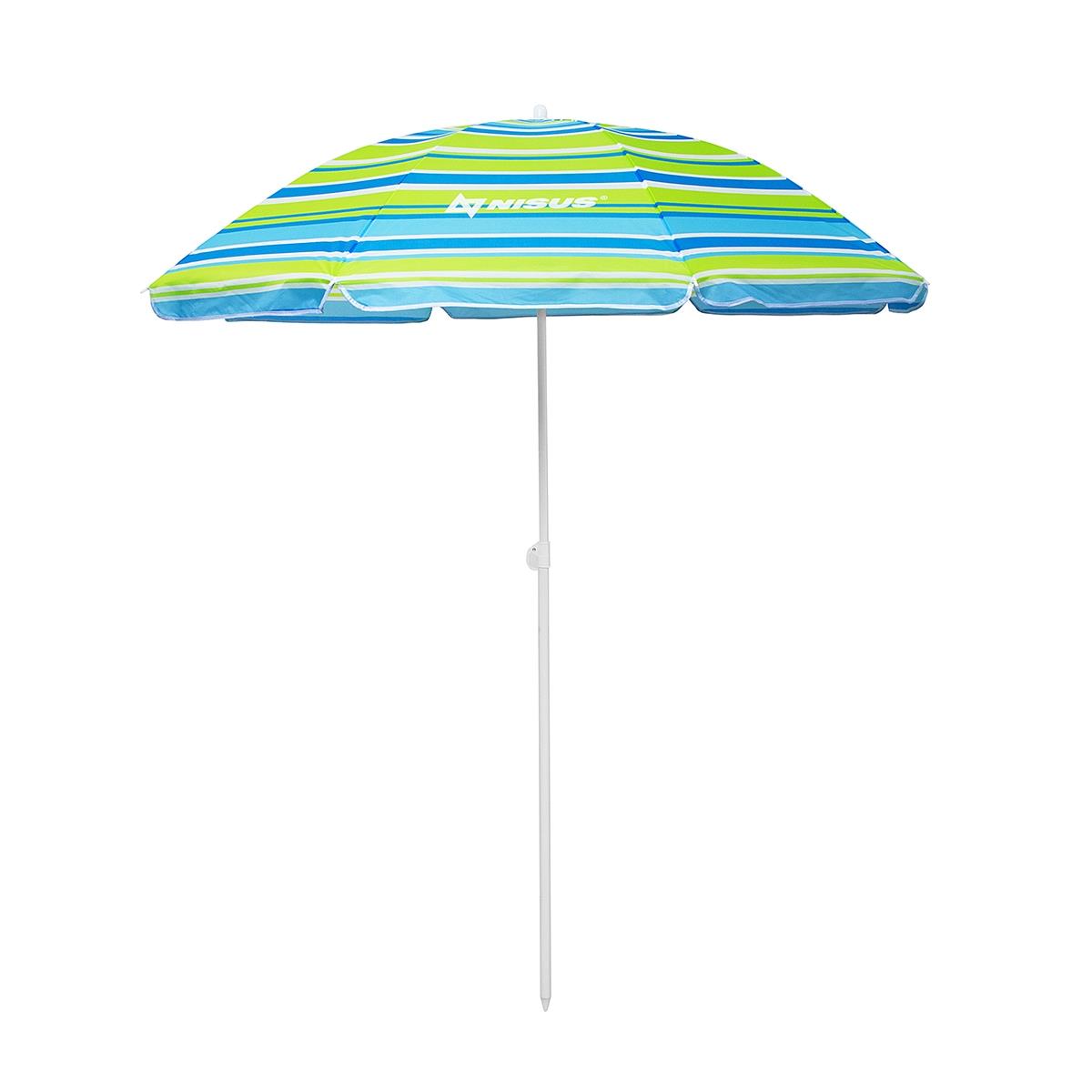 Зонт пляжный d 2,00м прямой (22/25/170Т) NA-200-SB  Nisus зонт пляжный d 2 00м с наклоном голубой 22 25 170т na 200n b nisus