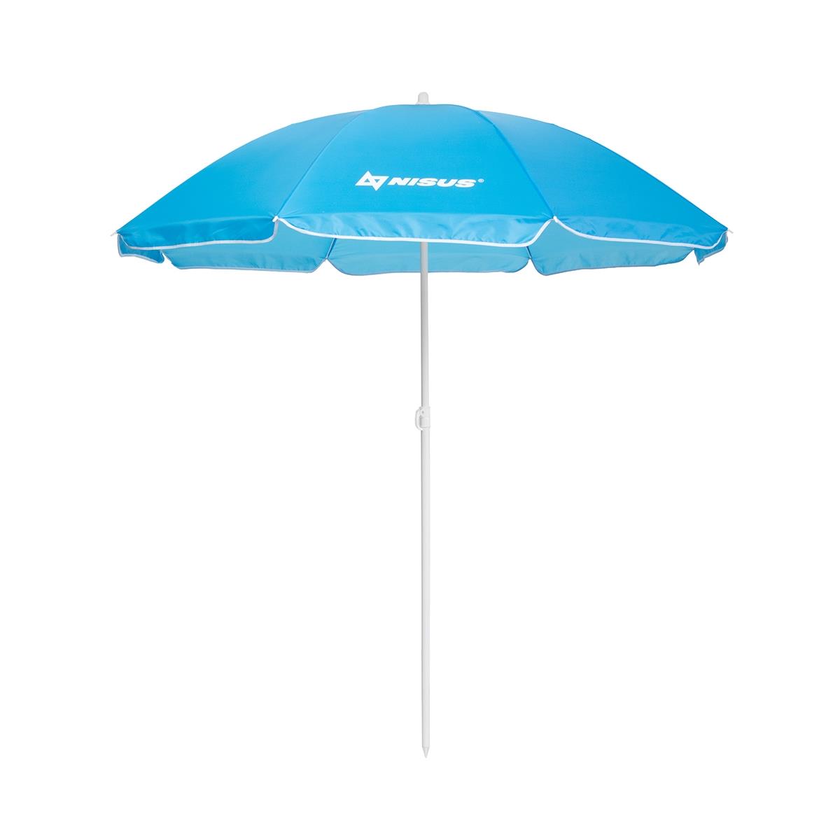 Зонт пляжный d 2,00м прямой голубой (22/25/170Т) NA-200-B  Nisus 279219 - фото 1