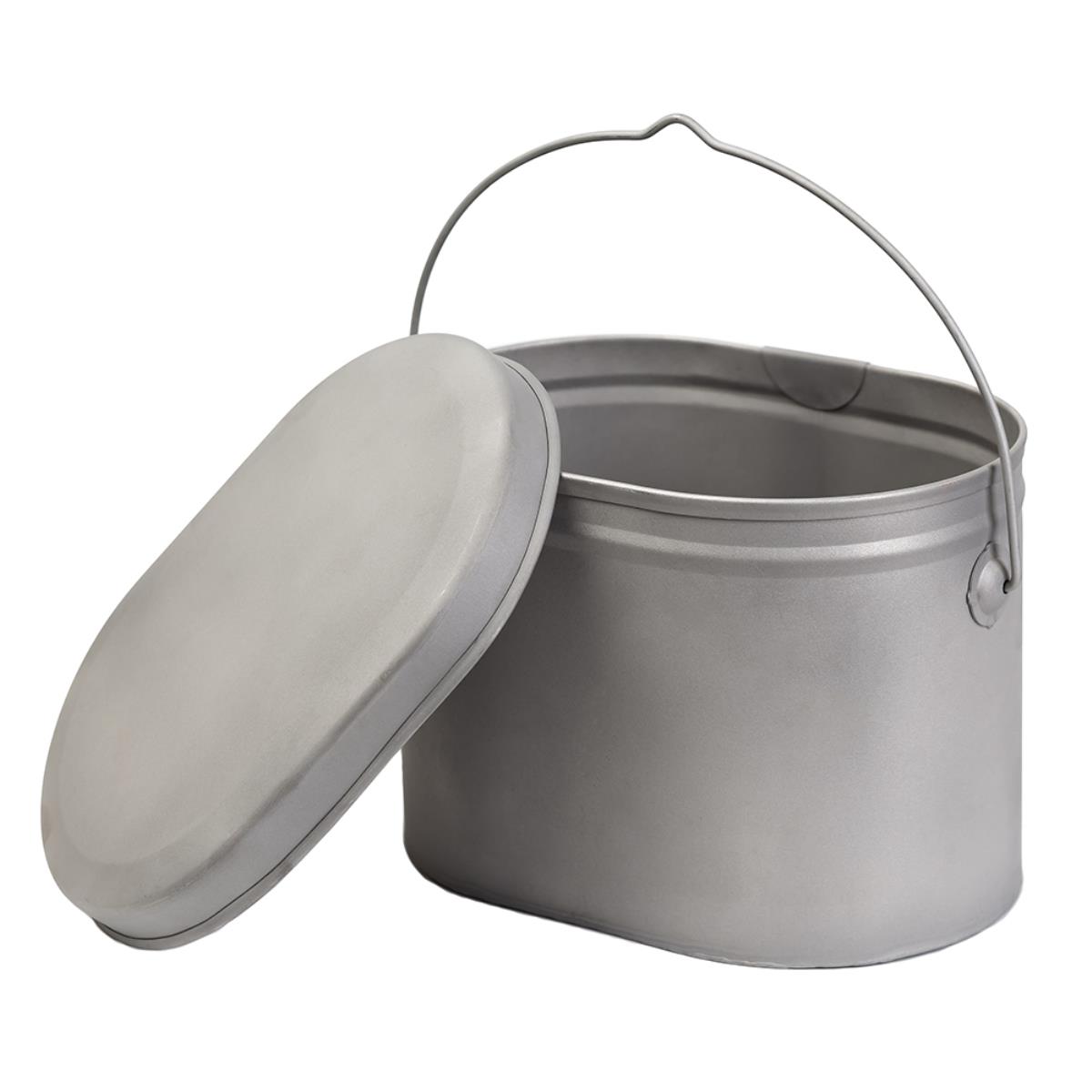 Котелок 3,3л низкий, крышка без ручек, титан Роза ветров