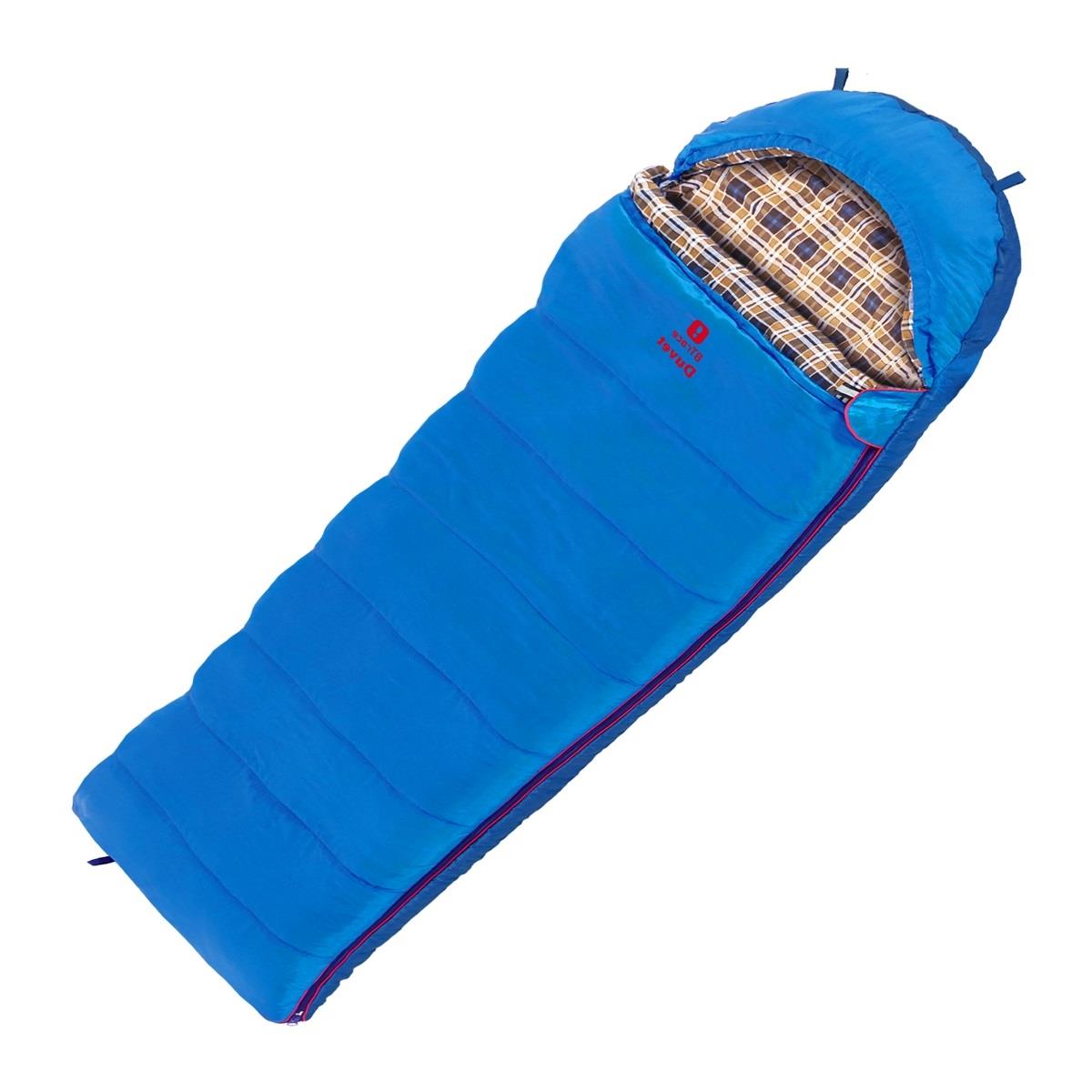 Спальный мешок Duvet (левый, серый/синий) S0569 BTrace спальный мешок туристический 220 х 75 см до 20 градусов 700 г м2 синий