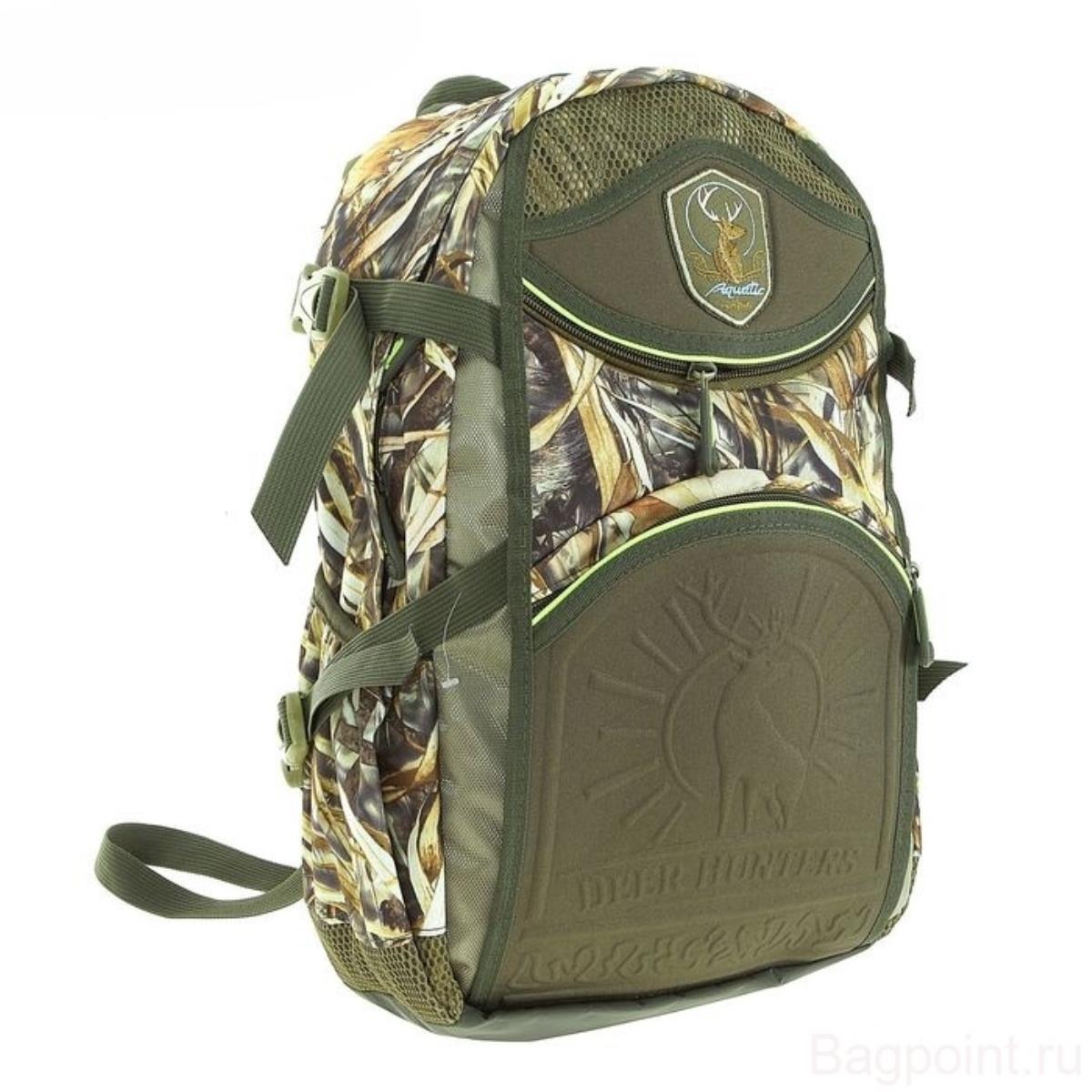 Рюкзак для охоты 32л (РО-32) Aquatic рюкзак отдел на молнии 2 наружных кармана зелёный