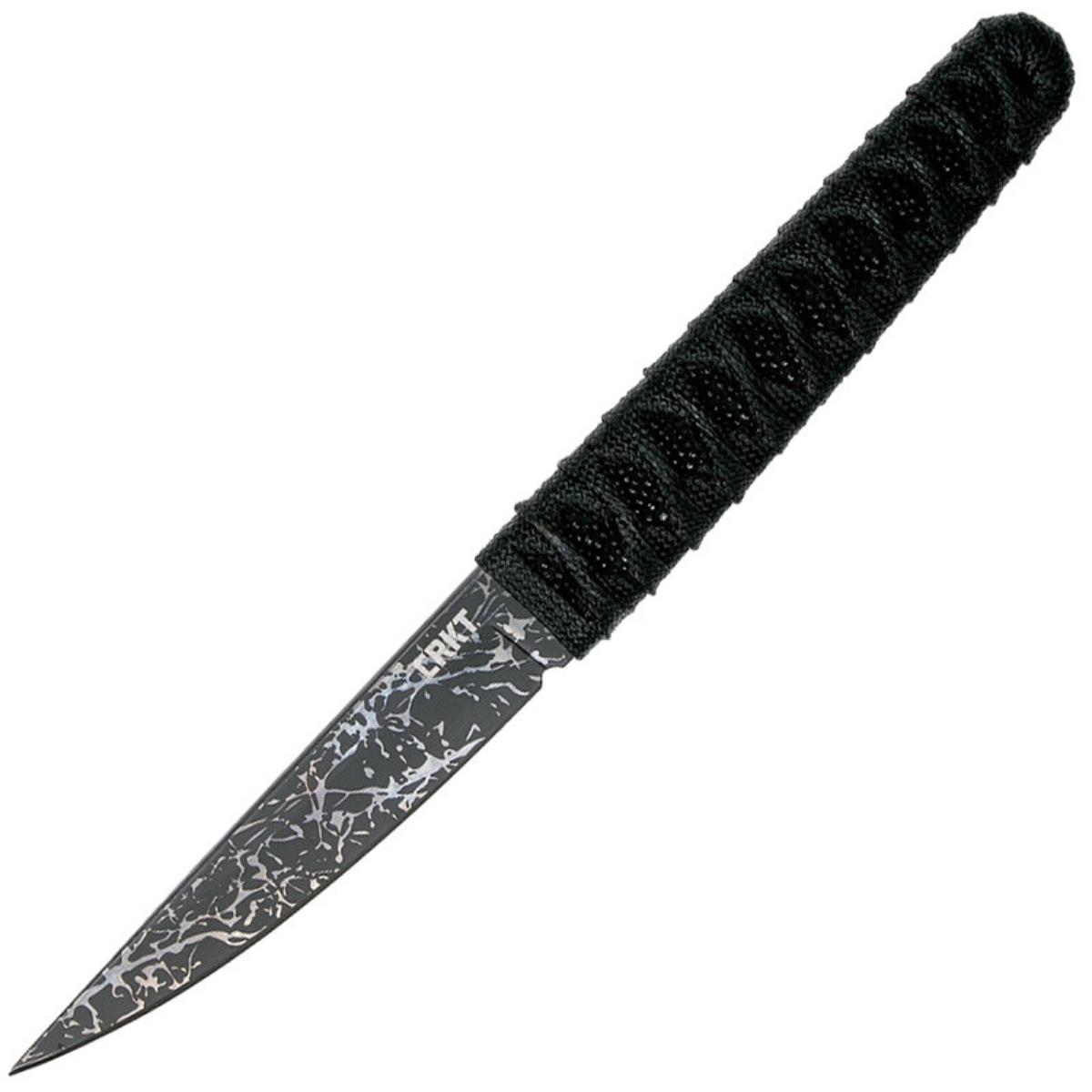 Нож Obake с фикс. клинком, рук-ть паракорд, клинок 8Cr14MoV, пластик. ножны  CRKT_2367 трость с клинком английское серебро