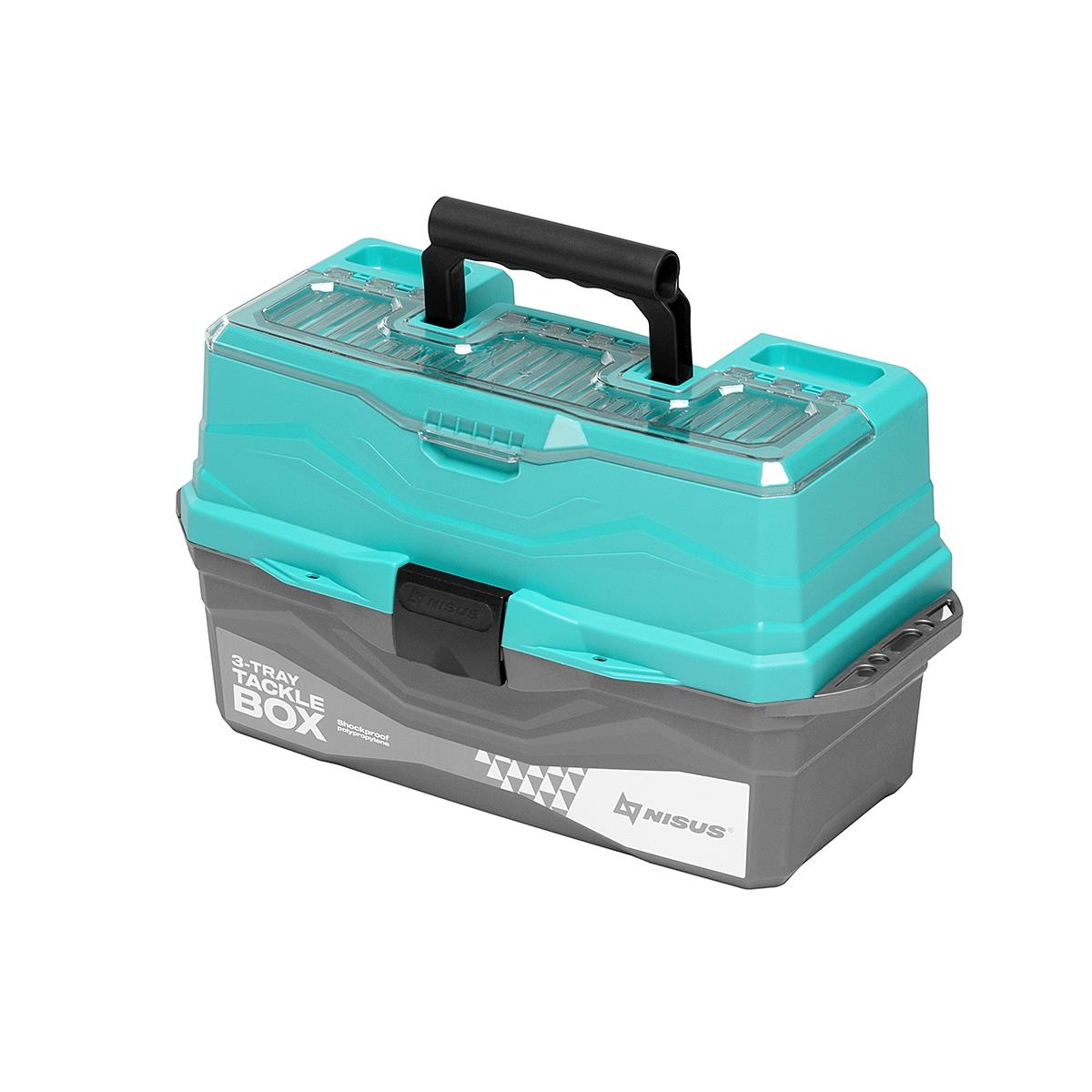 Ящик для снастей Tackle Box трехполочный бирюзовый (N-TB-3-Т) NISUS фонарь ударопрочный заряд 12v an fk 5002 nisus