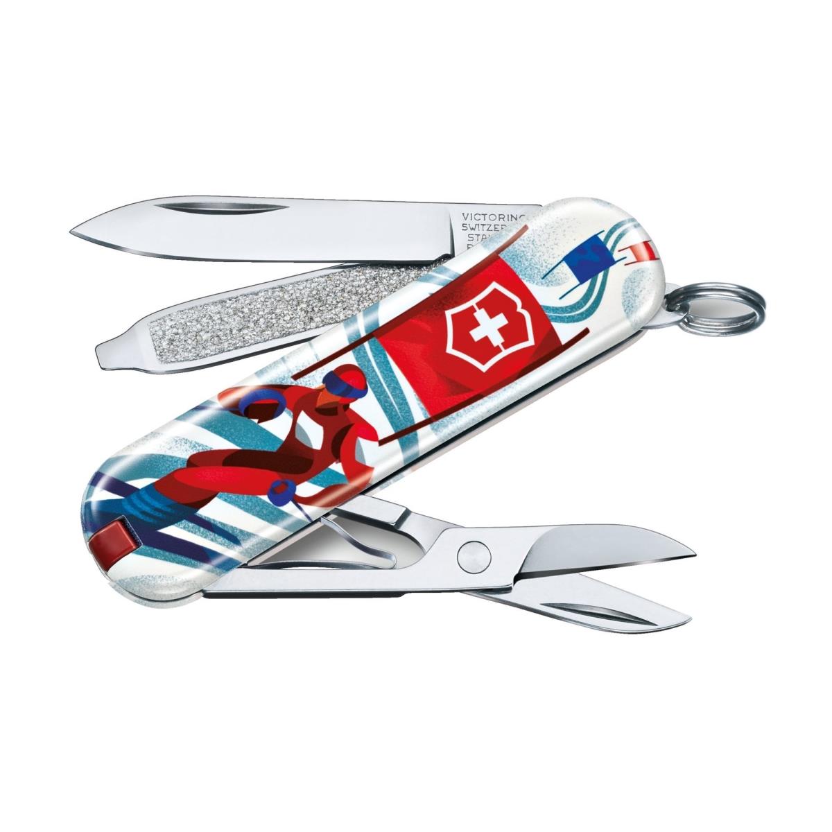 Нож 0.6223.L2008 Ski Race VICTORINOX ножницы универсальные скошенное лезвие 4