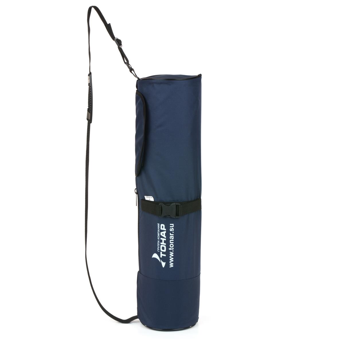 Чехол для ледобуров TORNADO MINI 100-150, ICEBERG MINI 130  (T-TB-TI-MINI-100-150)  Тонар сумка саквояж на молнии наружный карман длинный ремень серый