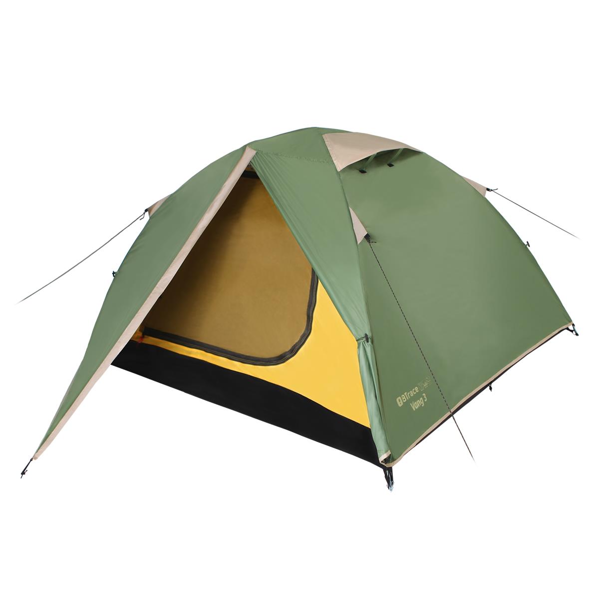 Палатка Vang 3 Зеленый/Бежевый (T0480) BTrace туалет глубокий с сеткой 36 х 25 х 9 см желтый