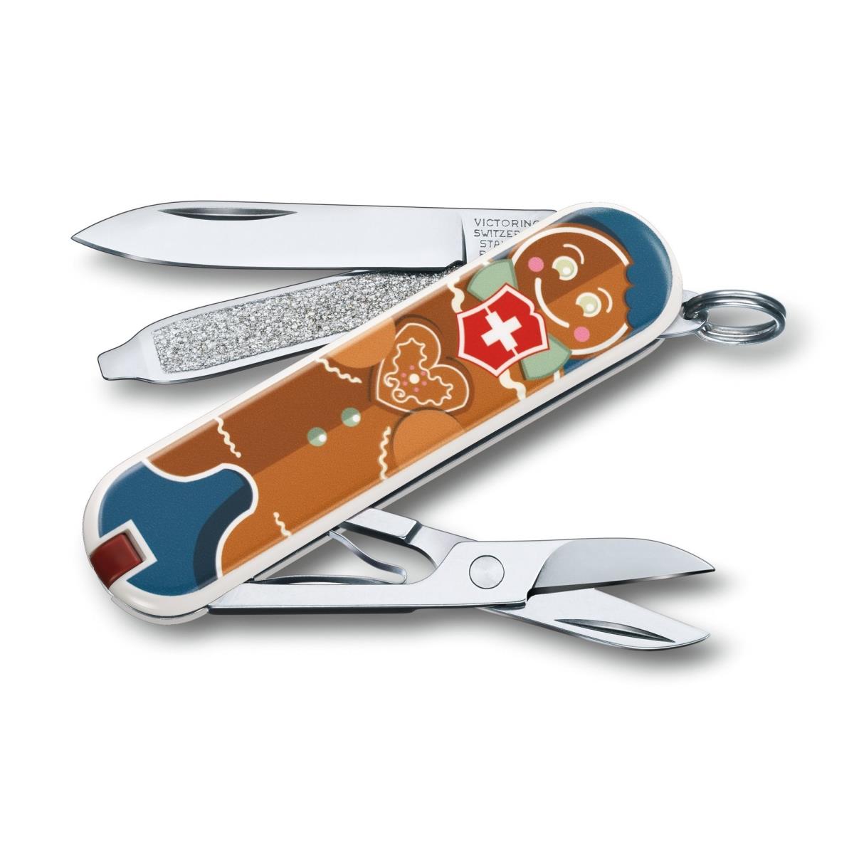 Нож 0.6223.L1909 Gingerbread Love VICTORINOX ножницы универсальные скошенное лезвие 4