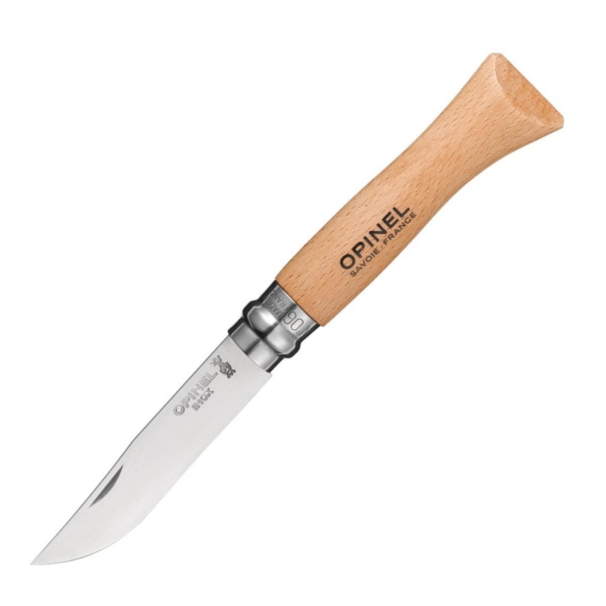 Нож №6 VRI Tradition Inox (нерж.сталь, рукоять бук, длина клинка 7 см) (1230607) OPINEL нож складной серая рукоять g10 сталь aus 8 bk01bo424 strike coyote boker