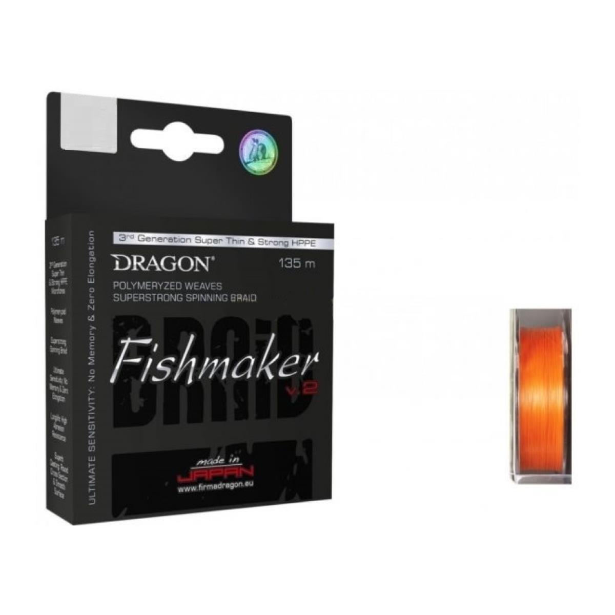 

Шнур Fishmaker v.2 135 м Orange Dragon, 41-12-0/4/6