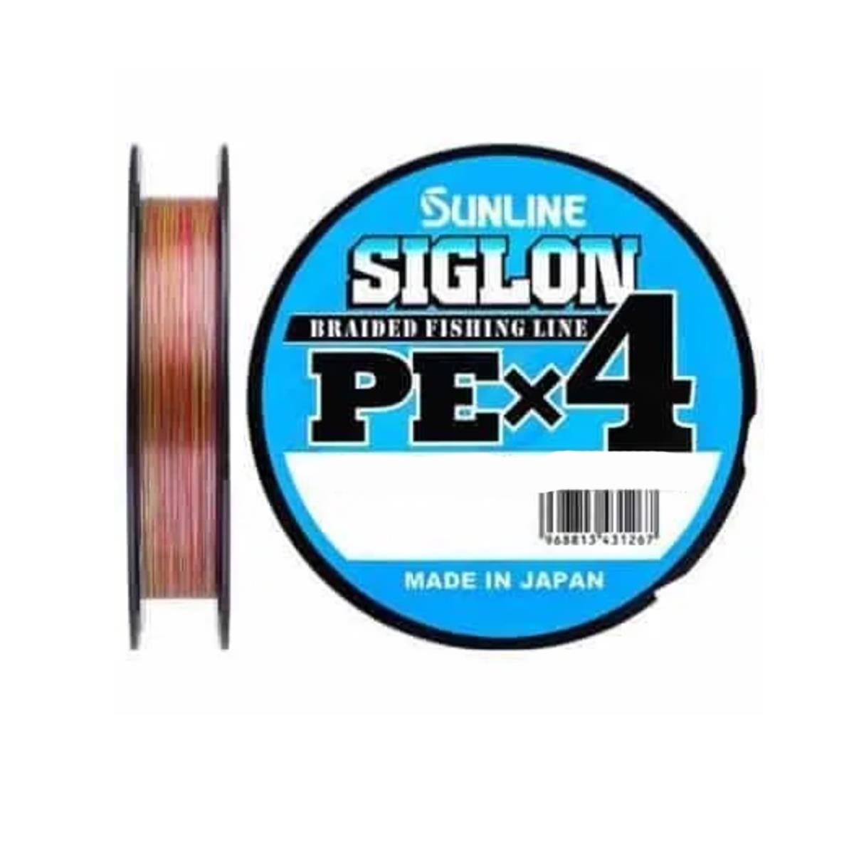 Шнур Sunline SIGLON PE×4 Multi Color 150 м шнур siglon pe×4 150 м orange sunline