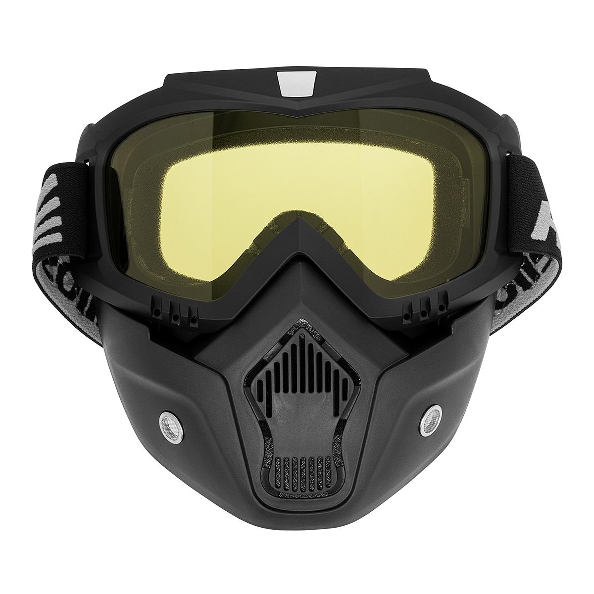 Маска снегоходная HS-MT-009-1 Helios очки маска для езды на мототехнике разборные визор оранжевый