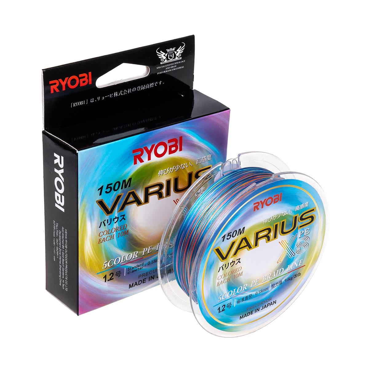 

Шнур VARIUS PE8X Multi Colour 150 м Ryobi
