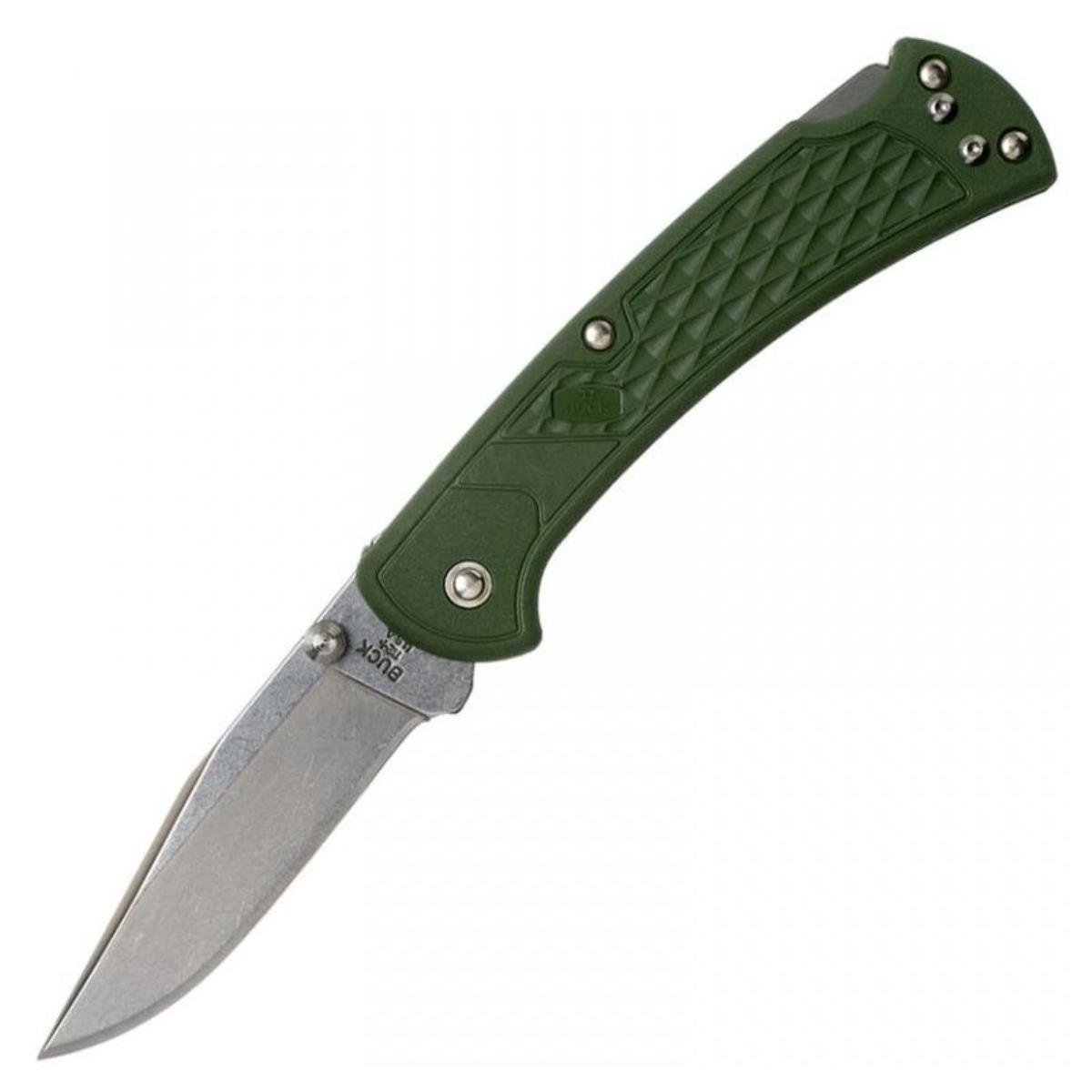 Нож складной,сталь 420HC, рукоять зеленый нейлон B0112ODS2 112 Slim Select  Buck Knives нож складной филейный opinel 10 vri folding slim bubinga