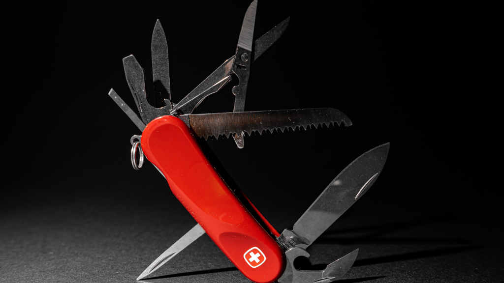 Швейцарский нож Victorinox в разборном состоянии