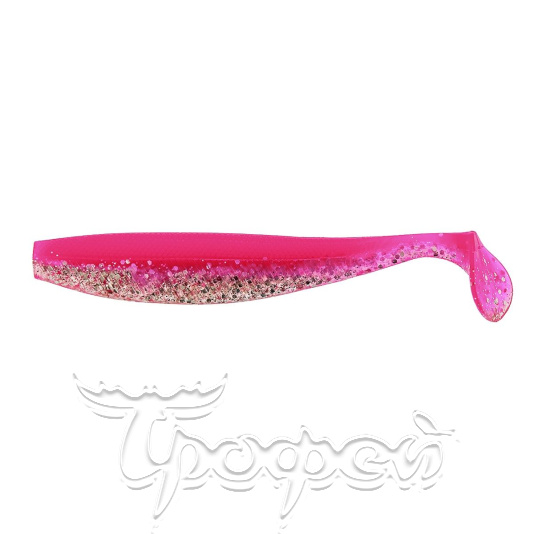 Виброхвост Trofey 5.5"/14см Silver Sparkles & Pink (HS-25-035-N) 