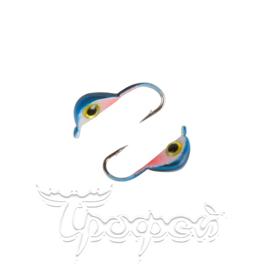 Мормышка вольф Ракушка с ушком цв. 452 с 3D глаз 