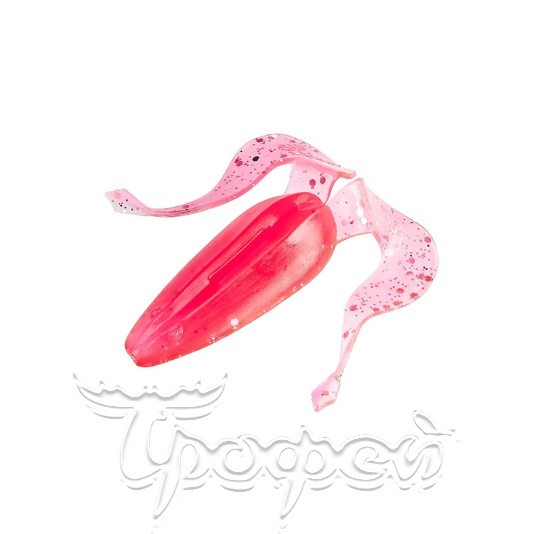 Лягушка Frog 2,56"/6,5 см Silver Sparkles & Pink (HS-21-035-N) 