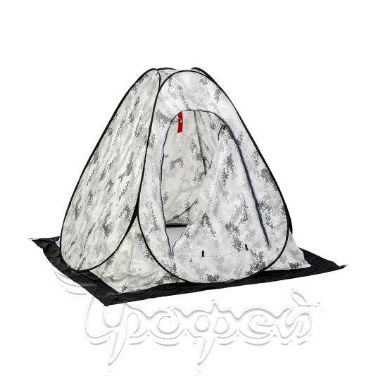 Палатка полуавтомат зимняя не утепленная без дна 150*150*130 см 1001A Зимний пиксель 