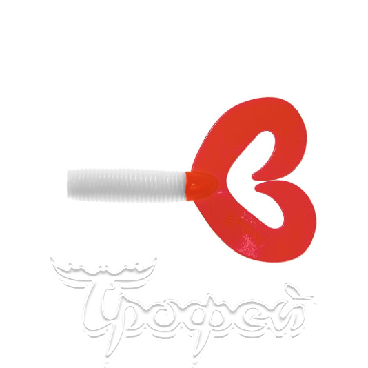 Твистер Credo Double Tail 2,95"/7,5 см White RT (HS-12/1-003-N) 