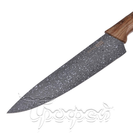 Нож кухонный Алмаз 20 см шеф нерж.сталь с антиналипающим покрытием блистер (803-083) 