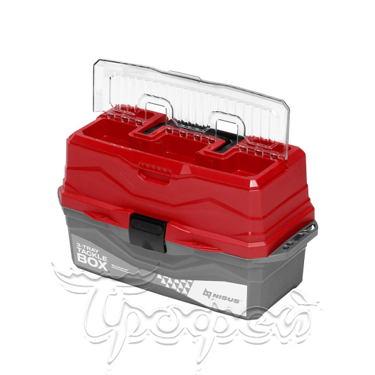 Ящик для снастей Tackle Box трехполочный красный (N-TB-3-R) NISUS 