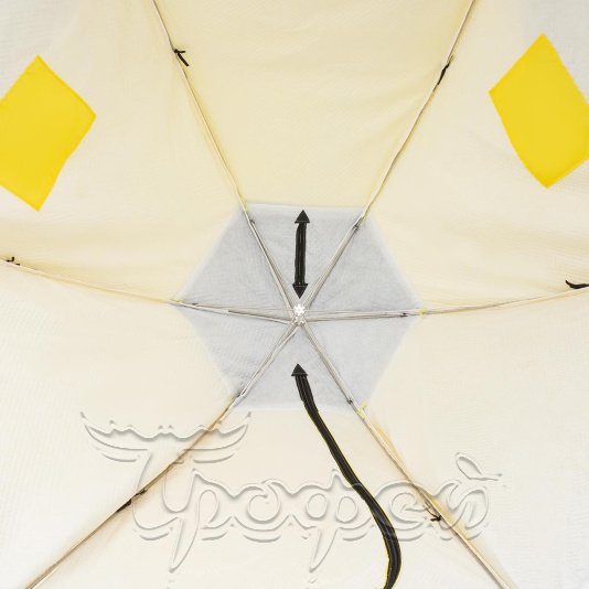 Палатка-зонт 3-местная зимняя утепленная NORD-3 с дышащим верхом 