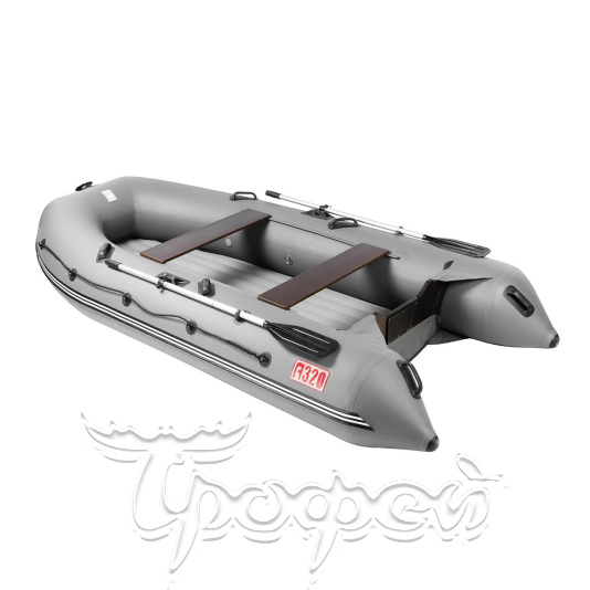 Лодка Алтай А320 LUXE серый, надувное дно, опц. Тонар  Тонар