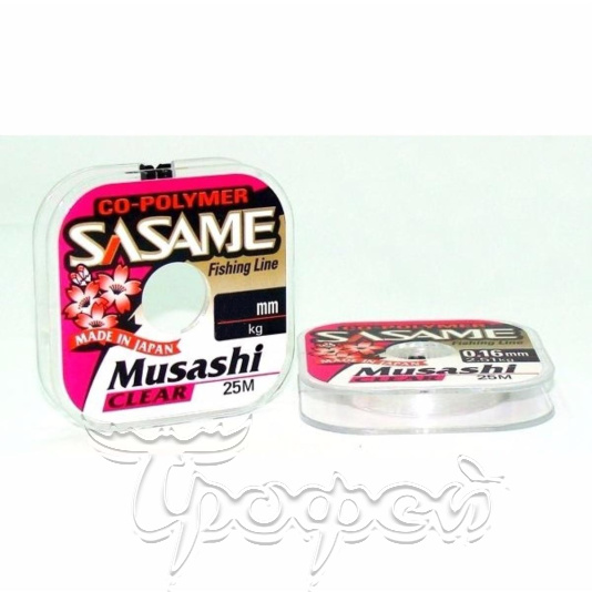 Леска SASAME LNY-1 Nylon MUSASHI 25м/0,18мм  