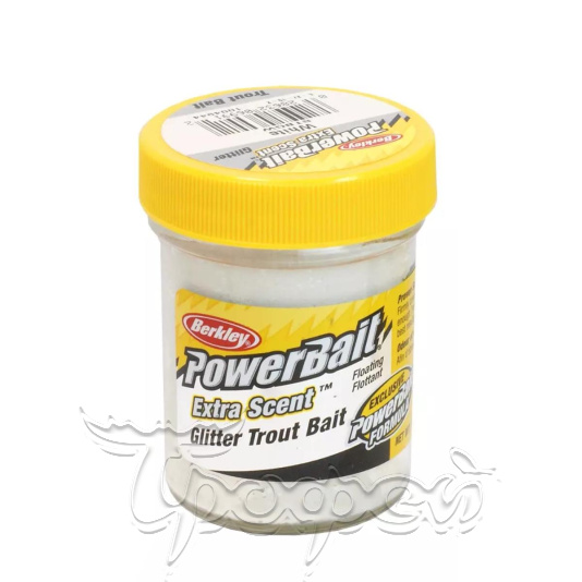 Паста форелевая PowerBait Select Glitter Trout Bait White 50 гр 
