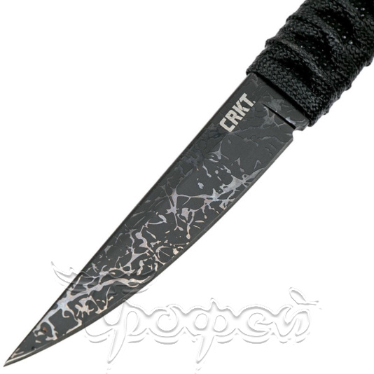 Нож Obake с фикс. клинком, рук-ть паракорд, клинок 8Cr14MoV, пластик. ножны  CRKT_2367 